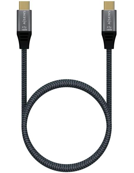 Aisens Cable USB 3.2 Gen2x2 USB-C a USB-C 8K@30Hz Macho/Macho 1.5m Gris