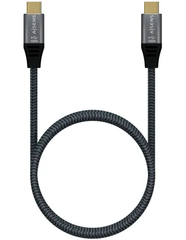 Aisens Cable USB 3.2 Gen2x2 USB-C a USB-C 8K@30Hz Macho/Macho 60cm Gris