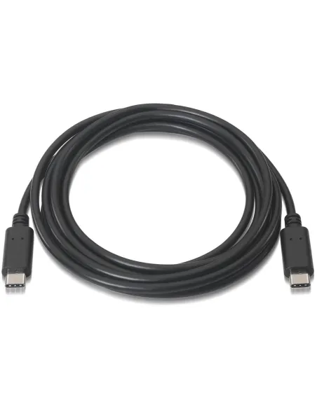 Aisens Cable USB 2.0 3A Tipo-C Macho/Macho 1m Negro