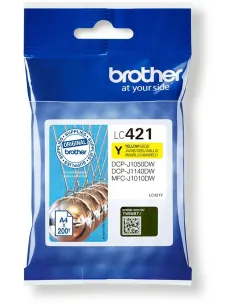 Brother LC421Y Cartucho de Tinta Amarillo-CCICTO0876