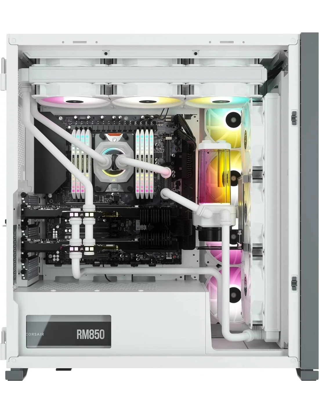 Corsair iCUE 7000X RGB Cristal Templado USB 3.0 Blanca