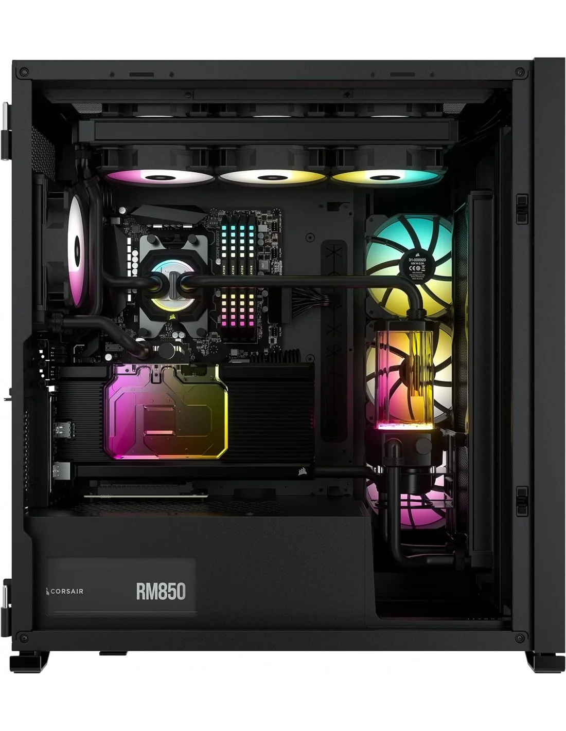 Corsair iCUE 7000X RGB Cristal Templado USB 3.0 Negra