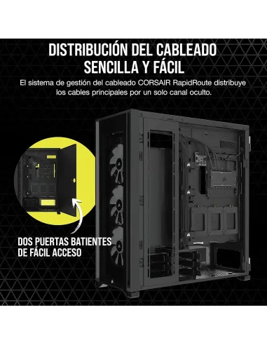Corsair iCUE 7000X RGB Cristal Templado USB 3.0 Negra