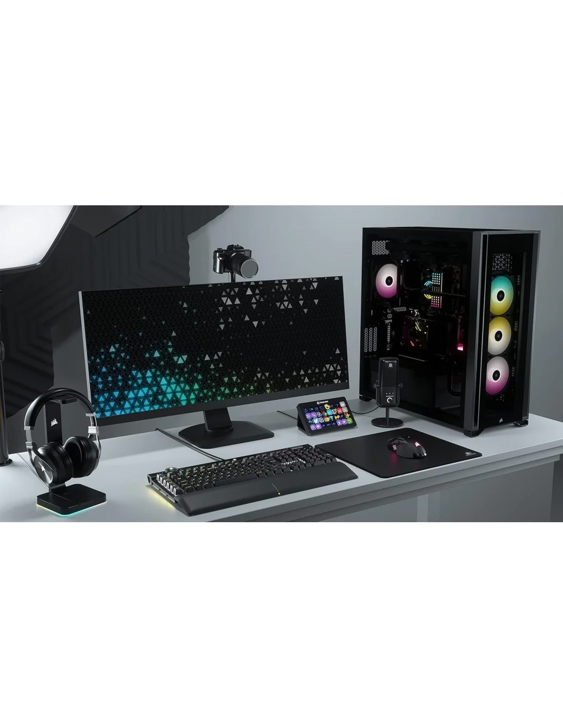 Corsair iCUE 7000X RGB Cristal Templado USB 3.0 Negra