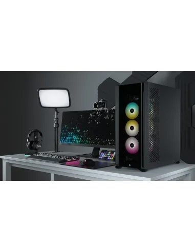 Corsair iCUE 7000X RGB Cristal Templado USB 3.0 Negra
