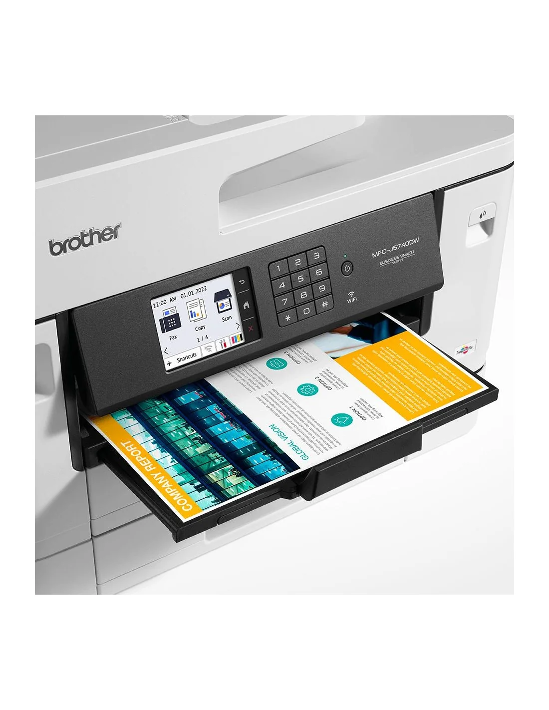 Brother MFCJ-5740DW Impresora de Tinta Multifunción Color Wifi Blanca