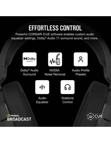 Corsair HS55 Wireless Auriculares Inalámbricos Gaming Carbón