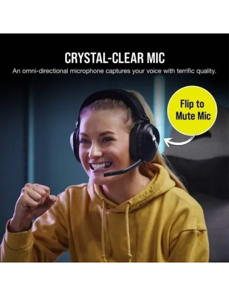 Corsair HS55 Wireless Auriculares Inalámbricos Gaming Carbón