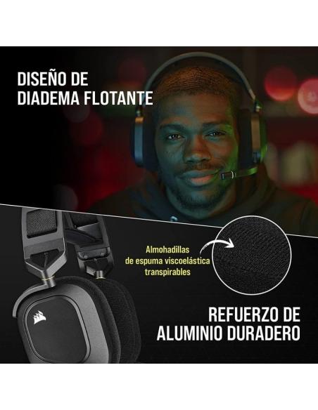 Corsair HS80 RGB USB Auriculares Gaming 7.1 Negros