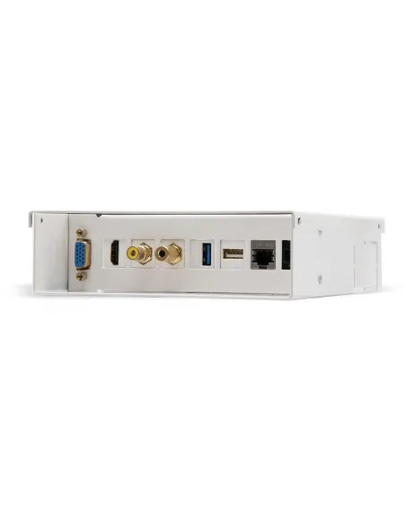 Nanocable 10.35.0003 Caja de Conexiones de Pared VGA/HDMI/USB/RJ-45 8 Puertos Blanco