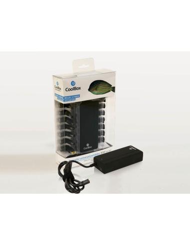 CoolBox FALCOONB90U Cargador de Portatil Universal 90 W Negro