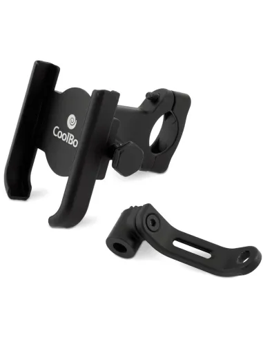CoolBox Coolrider Soporte de Patinete/Bicicleta Giratorio para Smartphone Negro