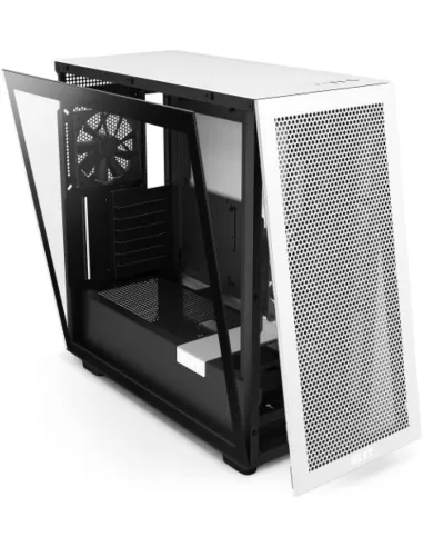 NZXT H7 Flow Cristal Templado USB 3.2 Blanca/Negra
