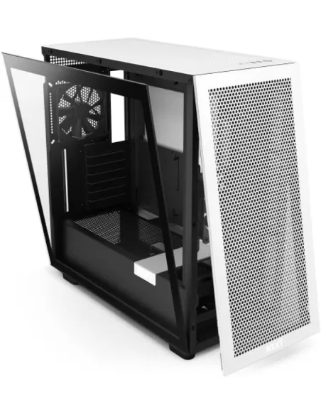 NZXT H7 Flow Cristal Templado USB 3.2 Blanca/Negra