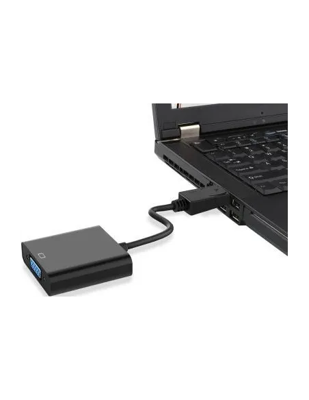 Ewent EC1454 Adaptador de Imagen Displayport a VGA Full HD 15cm Negro