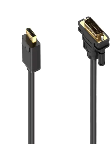 Ewent EC1441 Adaptador de Imagen Displayport a DVI-D 4K 1.8m Negro