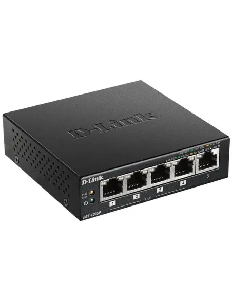 D-Link DGS-1005P Switch 5 puertos Gigabit PoE+