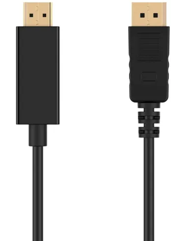 Ewent EC1431 Conversor de Imagen Displayport a HDMI 4K 1.8m Negro