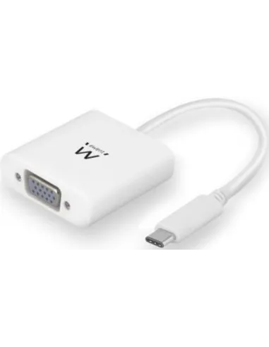Ewent EC1050 Conversor de Imagen USB-C a VGA Full HD Blanco