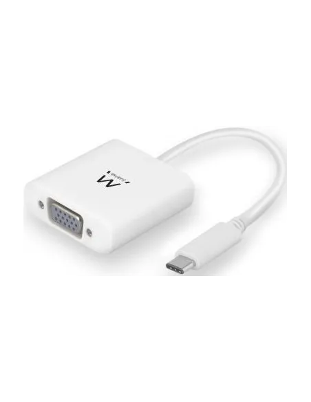 Ewent EC1050 Conversor de Imagen USB-C a VGA Full HD Blanco