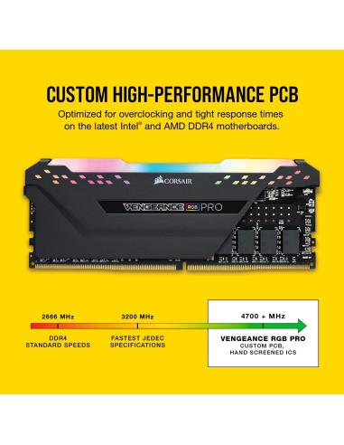 Corsair Vengeance RGB Pro DDR4 3200MHz PC4-25600 32GB (2x16GB) CL16 Negras