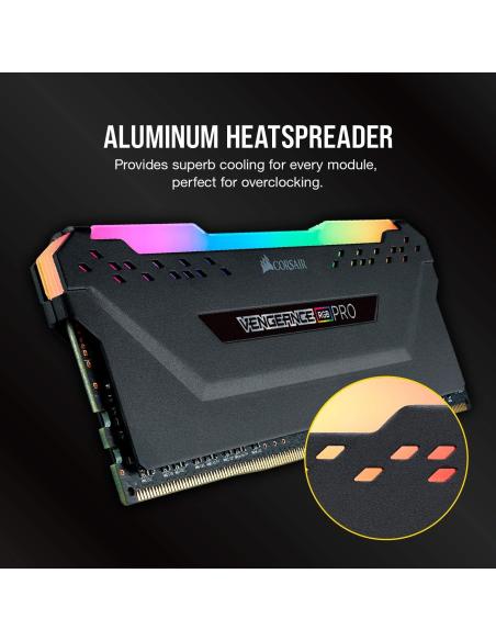 Corsair Vengeance RGB Pro DDR4 3200MHz PC4-25600 32GB (2x16GB) CL16 Negras