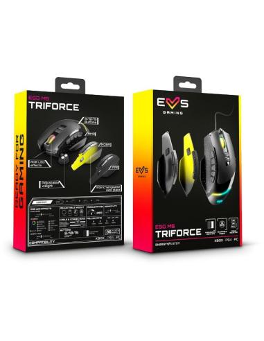 Energy Sistem 452071 Gaming Mouse ESG M5 Triforce Ratón Gaming RGB 10000 DPI