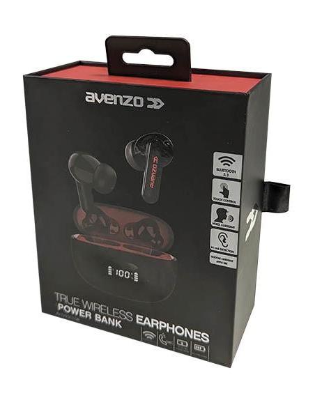 Avenzo AV-TW5010B Auriculares Inalámbricos TWS Negros