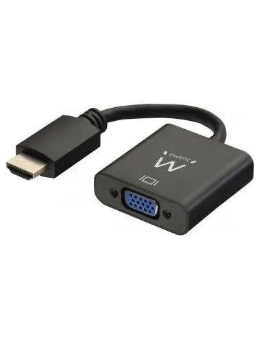 Ewent EW9864 Adaptador de Imagen HDMI a VGA/Jack 3.5mm 20cm Negro