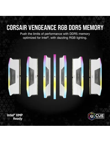 Corsair Vengeance RGB White DDR5 5600MHz 32GB (2x16GB) CL36 Blancas