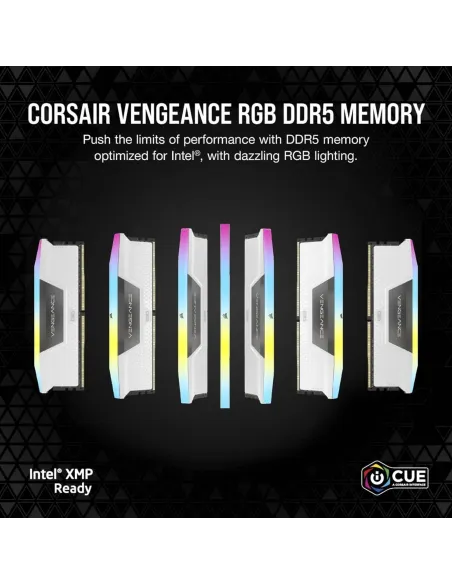 Corsair Vengeance RGB White DDR5 5600MHz 32GB (2x16GB) CL36 Blancas