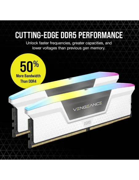 Corsair Vengeance RGB White DDR5 5600MHz 32GB 2x16GB CL36