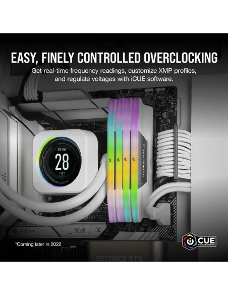 Corsair Vengeance RGB White DDR5 5600MHz 32GB (2x16GB) CL36 Blancas