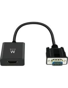Ewent EW9866 Convertidor de Imagen VGA a HDMI/USB-A PD/Jack 3.5 mm 20,2 cm Negro-AISCCI0318