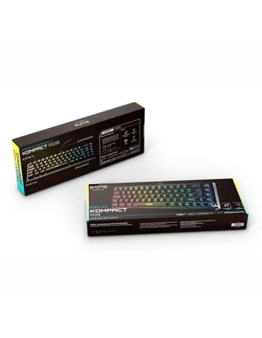 Energy Sistem 455072 Gaming ESG K4 Kompact Teclado Gaming RGB Negro