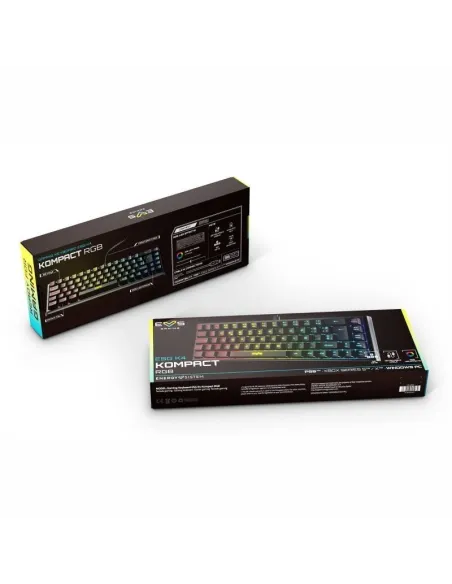 Energy Sistem 455072 Gaming ESG K4 Kompact Teclado Gaming RGB Negro