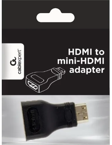 Gembird A-HDMI-FC Conversor de Imagen HDMI a mini-HDMI Full HD Negro