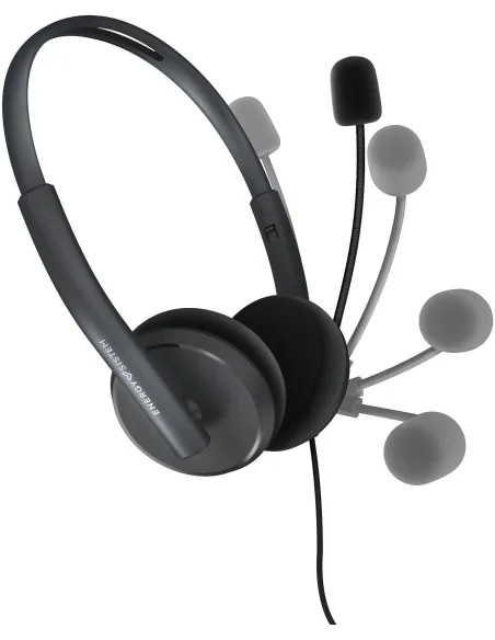 Energy Sistem Headset Office 2 Auriculares con Micrófono Negros