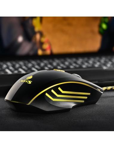 NGS GMX-123 Ratón Gaming 3200 DPI Negro