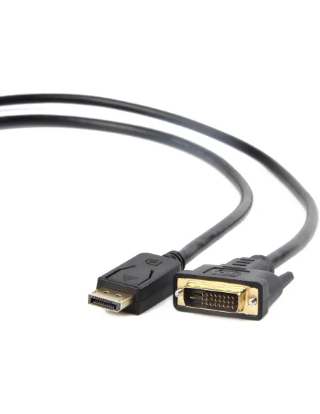Gembird CC-DPM-DVIM-6 Adaptador de Imagen DisplayPort a DVI Full HD 1.8m Negro