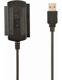 Gembird AUSI01 Adaptador de Imagen USB-A a IDE/SATA Negro-APTAPC0396
