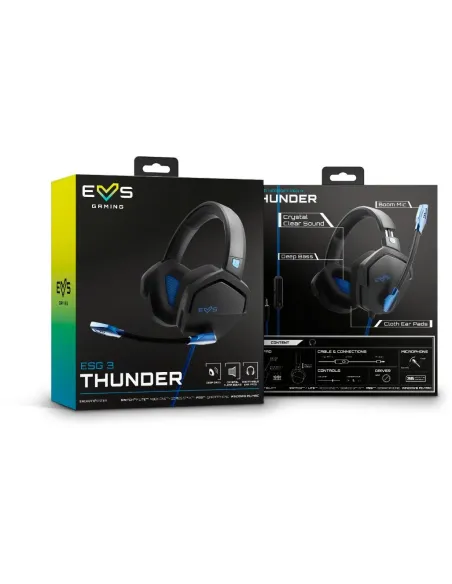 Energy Sistem ESG 3 Blue Thunder Auriculares Gaming Negro/Azul