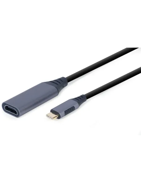 Gembird A-USB3C-HDMI-01 Adaptador de Imagen USB-C a HDMI 15 cm Gris