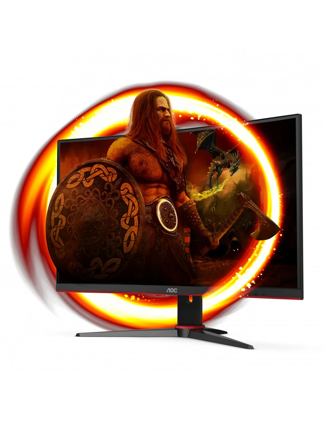 AOC C24G2AE/BK 23.6" LED FullHD 165Hz FreeSync Premium Curva Negra