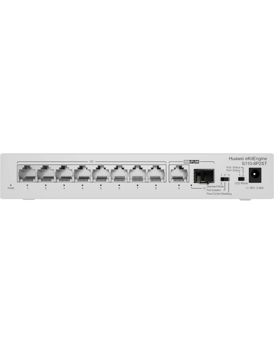 Huawei S110-8P2ST Switch 8 Puertos Gigabit