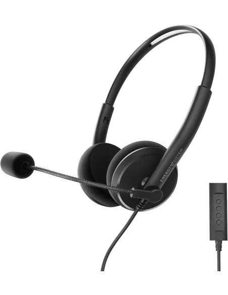 Energy Sistem Headset Office 2 Auriculares con Micrófono Negros
