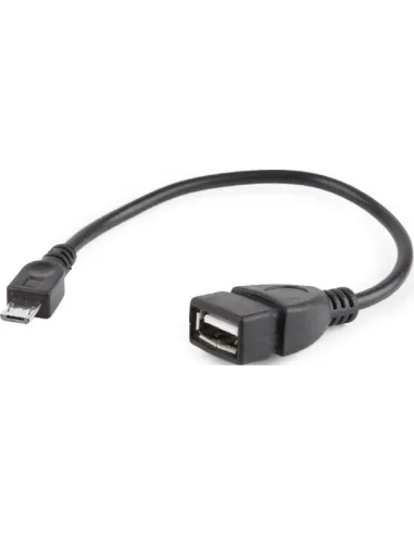 Gembird A-OTG-AFBM-03 Adaptador de Imagen micro USB-B a USB-A 15 cm Negro