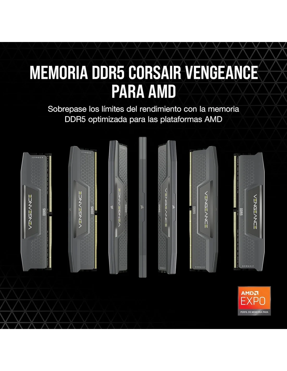 Corsair Vengeance DDR5 6000MHz 32GB (2x16GB) CL36 Negra