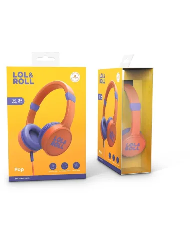 Energy Sistem Lol&Roll POP Auriculares para Niños Naranja