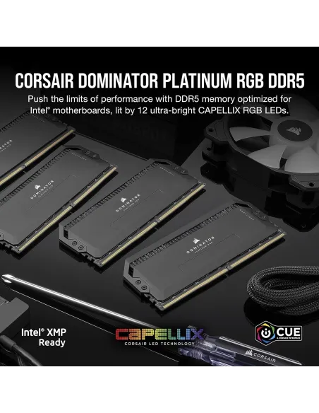 Corsair Dominator Platinum RGB DDR5 6200MHz 32GB (2x16GB) CL36 Negra